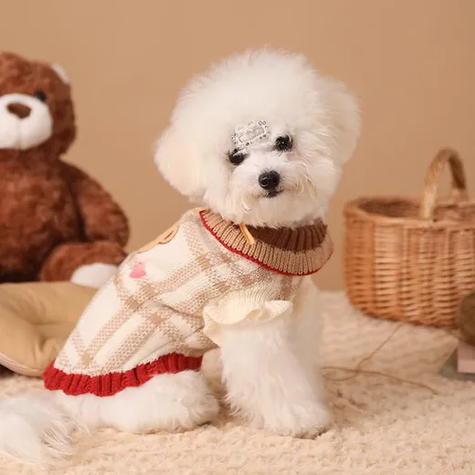 Cute Knitted Dog Sweater for Fall & Winter – Wholesale Pet Clothing & Private Label