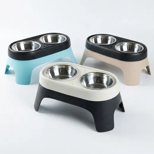 Elevated Stainless Steel Dog Bowl – Practical Feeding for Everyday Comfort
